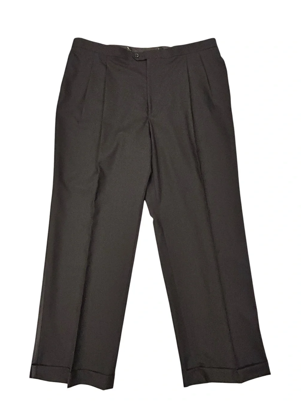 After Hours Tuxedo 2-PC Suit Jacket and Pants 48L Men’s Formal Wool Black